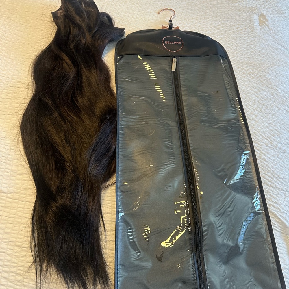 BELLAMI dark brown Hair Extensions FULL set